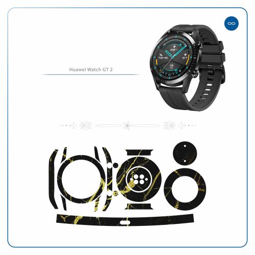 Huawei_Watch GT2_Graphite_Gold_Marble_2